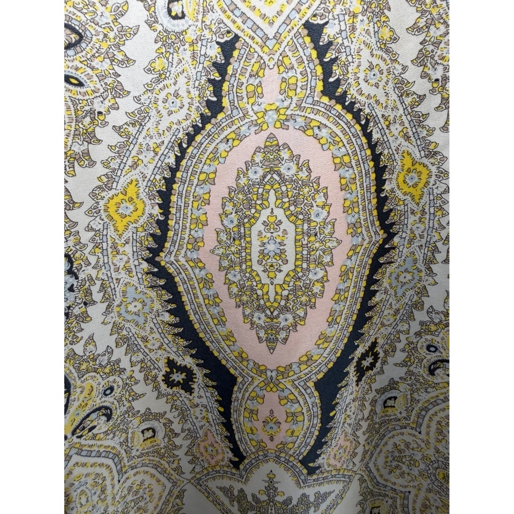 Philosophy Casual shift Dress Boatneck Short Sleeve Paisley Print Dress Size S - Picture 7 of 8